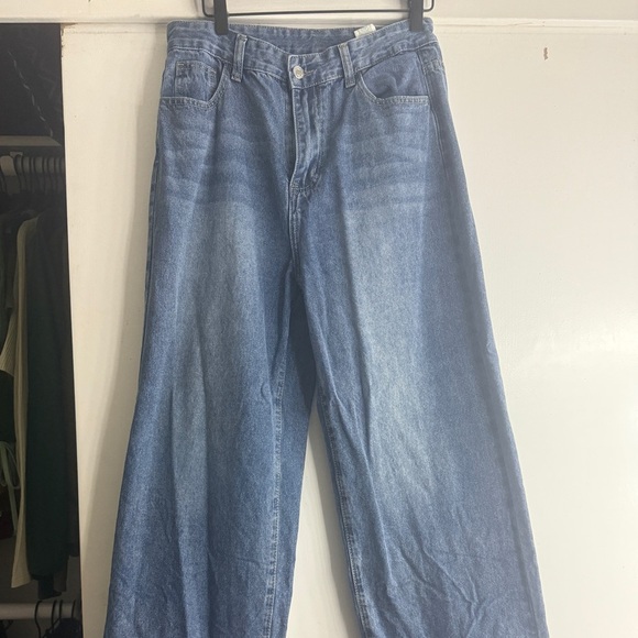 SHEIN Denim - 2/$15 SHEIN Blue Flare Wide Leg Jeans